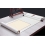 Pergament alb,de hartie de orez, pentru caligrafie, pictura, necompletat, montat pe panza de matase brocart, 118 cm