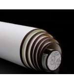 Pergament alb,de hartie de orez, pentru caligrafie, pictura, necompletat, montat pe panza de matase brocart, 118 cm