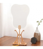 Evantai, hartie de orez, nescris, caligrafie chineza pictura creație, decor, cu maner,alb