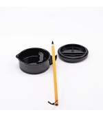 Recipient pentru cerneala, caligrafie si pictura, plastic, cu capac, 10 cm