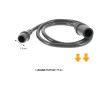 Tub conector pentru ventuze cu vacuum – 77 cm, Gri, cu 2 supape de rezerva (cod V10)