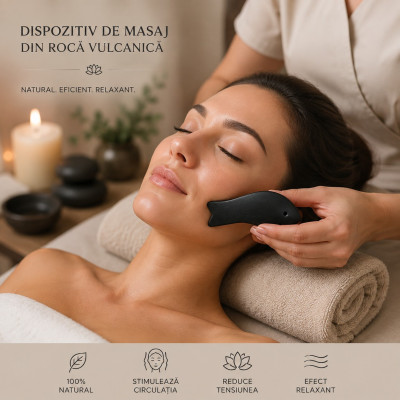 Gua sha volcanic stone -...