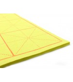 Set foi galbene pentru caligrafie chineza mare - 12 chenare (cod B85-1)