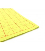 Set of yellow paper sheets for Chinese calligraphy - 30 squares (code B85-4)