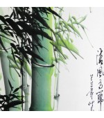 Pictura chinezeasca - Bambus verde (cod B70-5)
