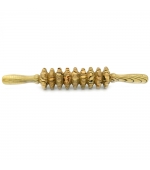 Roller din lemn pentru masaj cu 9 discuri zimtate (cod R 105-5)