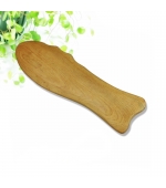 Dispozitiv Gua Sha zimtat din lemn forma peste (cod R29)