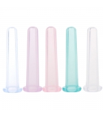Mini silicone cups for facial massage and eye area (V12)