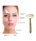 Rola zimtata din jad pentru masaj facial si corporal  (cod R04-1)