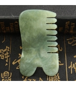 Piatra Gua Sha din jad forma pieptene (cod G05)