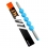 Roller masaj stick cu 5 bile zimtate albastre (cod R121-4)