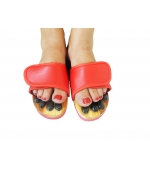 Reflexology slippers with natural stones (code R25)