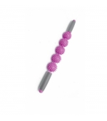 Roller masaj stick cu 5 bile zimtate roz (cod R121-2)
