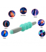 Roller masaj stick cu 3 bile zimtate portocalii(cod R122-2)
