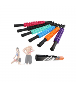 Roller masaj stick cu 9 role zimtate portocalii (cod R123-1)