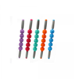 Roller masaj stick cu 5 bile zimtate roz (cod R121-2)