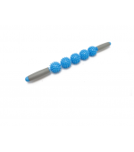 Roller masaj stick cu 5 bile zimtate albastre (cod R121-4)