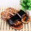 Reflexology slippers with natural stones (code R25)