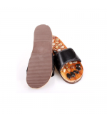 Reflexology slippers with natural stones (code R25)