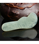Piatra Gua Sha din jad, pentru zona ochilor  (cod G15)
