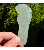 Piatra Gua Sha din jad, pentru zona ochilor  (cod G15)