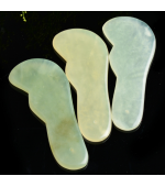 Piatra Gua Sha din jad, pentru zona ochilor  (cod G15)