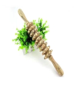Roller din lemn pentru masaj cu 9 discuri zimtate (cod R 105-5)