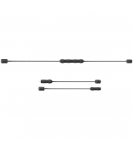Dispozitiv tonifiere, fitness, multifunctional, Flexi Bar, 158 cm, negru