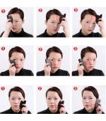 Placa Gua Sha, pentru masaj facial, din rasina (cod G22)