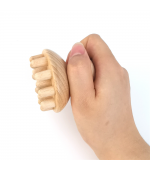 Dispozitiv din lemn de fag, ciuperca, pentru masaj profund, anticelulitic, relaxare,  cu 20 proeminente 