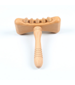 Dispozitiv profesional din lemn, multifunctional, pentru masaj, anticelulitic, terapie Gua Sha si presopunctura