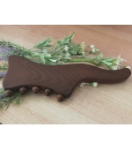 Dispozitiv profesional din lemn, multifunctional, pentru masaj, anticelulitic, terapie Gua Sha si presopunctura, cu 5 bile