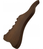 Dispozitiv profesional din lemn, multifunctional, pentru masaj, anticelulitic, terapie Gua Sha si presopunctura, cu 5 bile