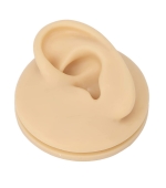 Mulaj studiu, ureche, silicon, marime naturala, stanga, cu suport din plastic (cod S43)