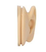Mulaj studiu, ureche, silicon, marime naturala, stanga, cu suport din plastic (cod S43)