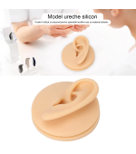 Mulaj studiu, ureche, silicon, marime naturala, stanga, cu suport din plastic (cod S43)