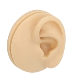 Mulaj studiu, ureche, silicon, marime naturala, stanga, cu suport din plastic (cod S43)