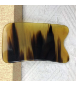 Placa Gua Sha, pentru masaj facial, din corn bivol (cod G38S)