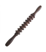 Roller din lemn wenge, pentru masaj cu 3 role triple (cod R206S)