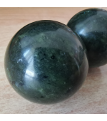 Set bile antistres, relaxare, masaj, din jad, verde (cod R01-1L)