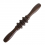 Roller din lemn wenge, pentru masaj cu 1 rola tripla, 3 discuri (cod R 211S)