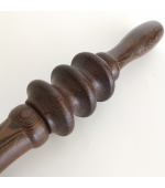 Roller din lemn wenge, pentru masaj cu 1 rola tripla, 3 discuri (cod R 211S)