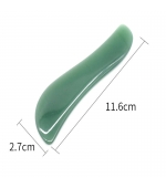 Piatra Gua Sha, din jad, forma de S, facial, antirid, corporal, scraping (G17S)