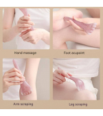 Dispozitiv, manual, din roca vulcanica, pentru masajul scalpului, relaxare,stimulare,  circulatie sanguina,  crestere par