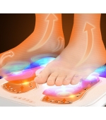 Aparat masaj pentru picioare, cu vibratii, impulsuri electrice, incalzire, 5 trepte intensitate, stimulare musculara, paduri