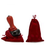 Aparat pentru masaj, cu capat din roca vulcanica, gua sha, electric, cu incalzire, 5 trepte reglabile de temperatura, 220 V