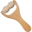 Roller din lemn, pentru masaj, corporal, facial,cu 2 role, cu maner, multifunctional  (cod R218S)