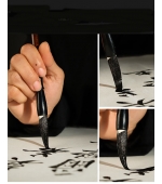 Pensula pentru caligrafie chinezeasca, pictura, maner bambus, 27.5 cm