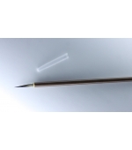 Pensula pentru pictura,caligrafie chineza, maner lemn, maro 22.5 cm